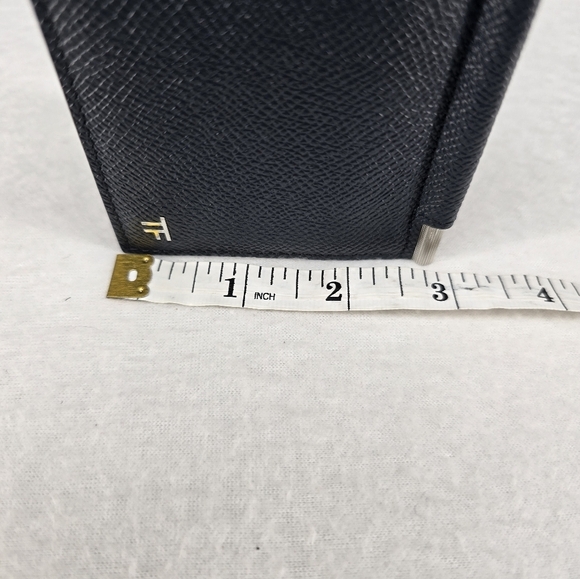 Tom‎ Ford men's clip card holder wallet midnight blue - Picture 12 of 12